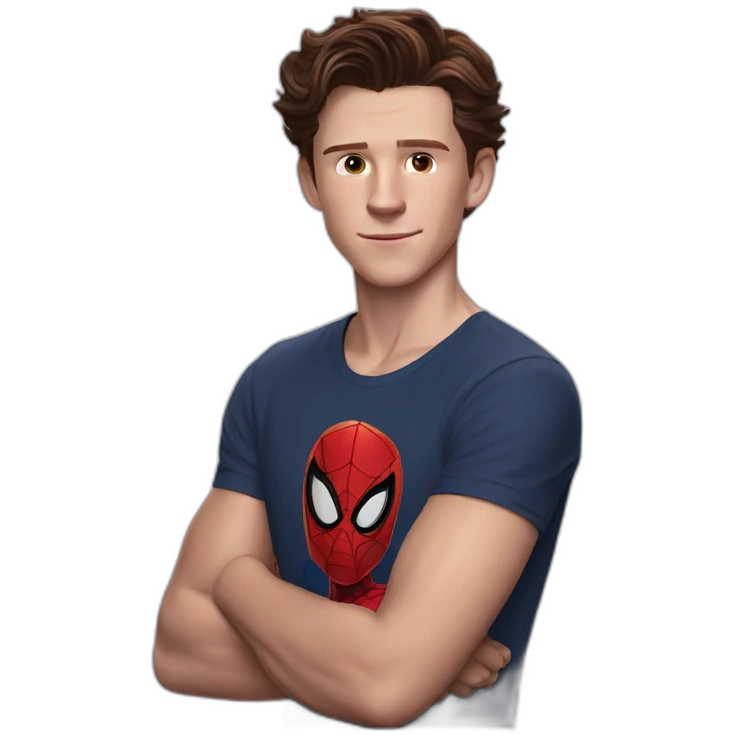 Tom Holland as spider man emoji