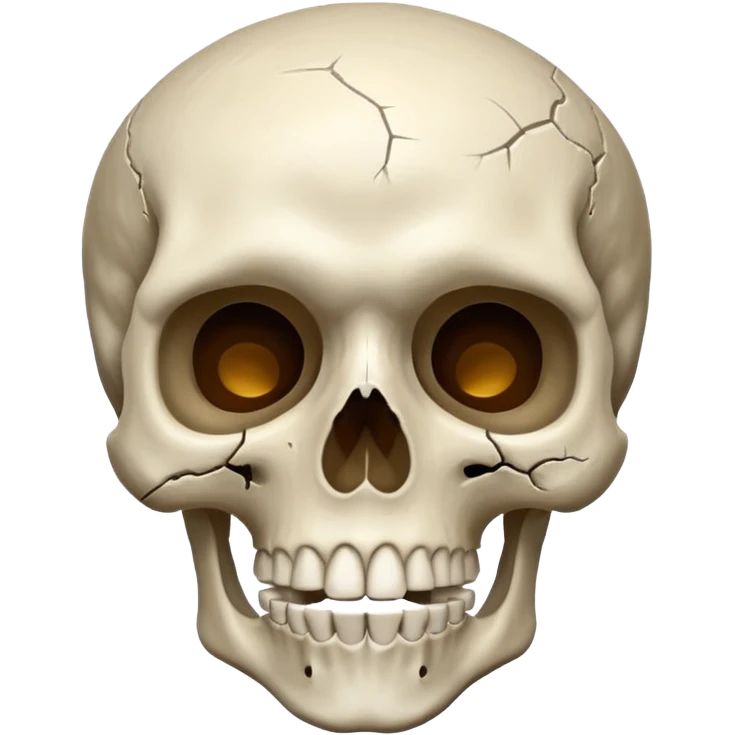 اسکلتی که از تعجب جمجمه آن ترکیده است  emoji