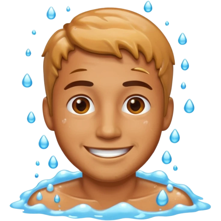 Man in shower emoji