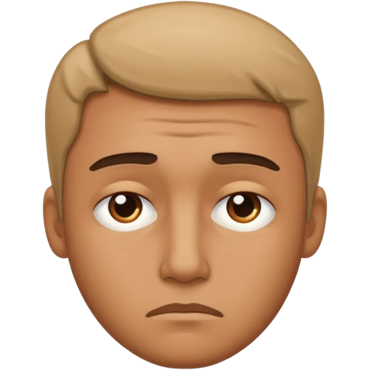 Sad man emoji