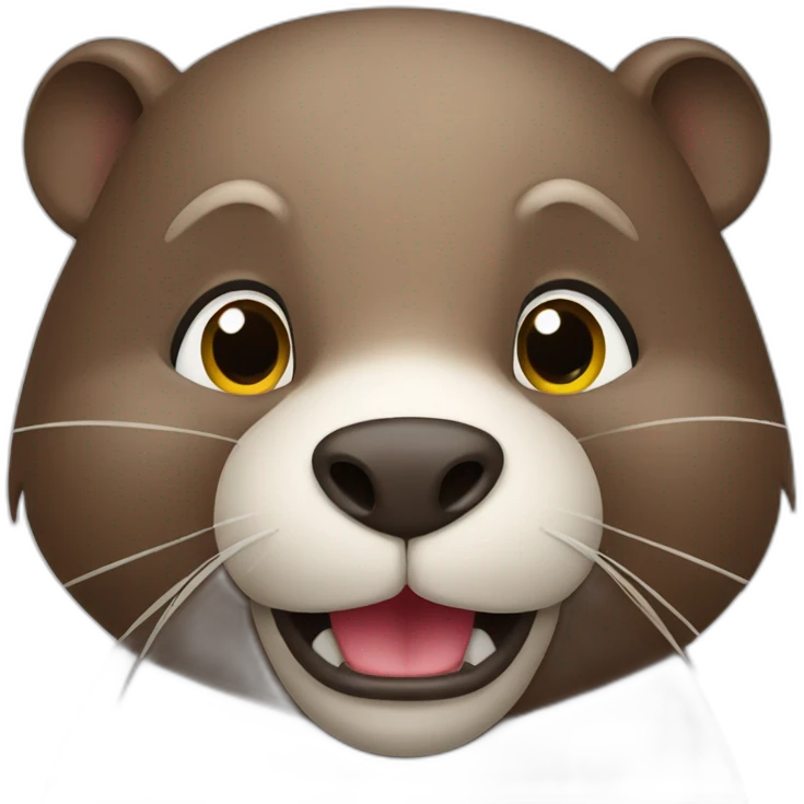 Bald beaver emoji