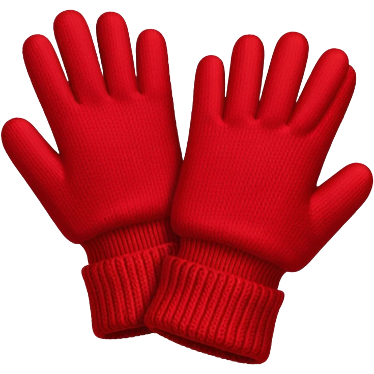 winter red gloves emoji