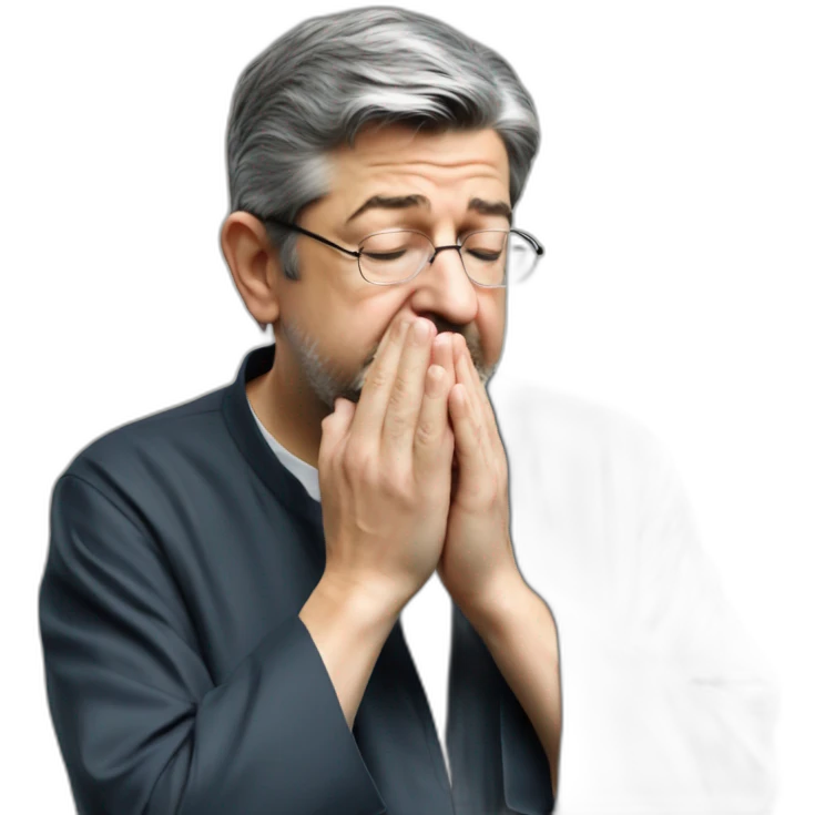melenchon praying allah emoji