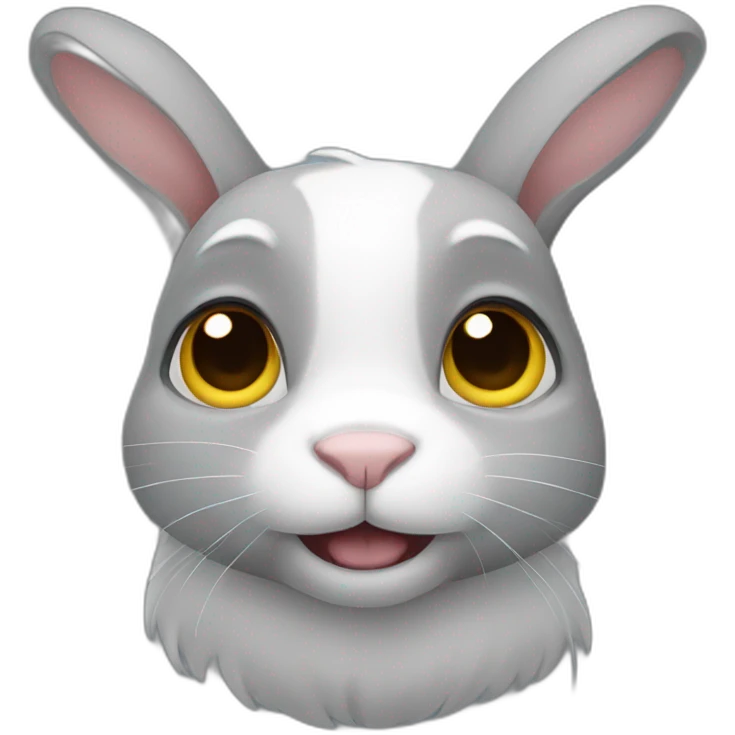 A grey rabbit emoji