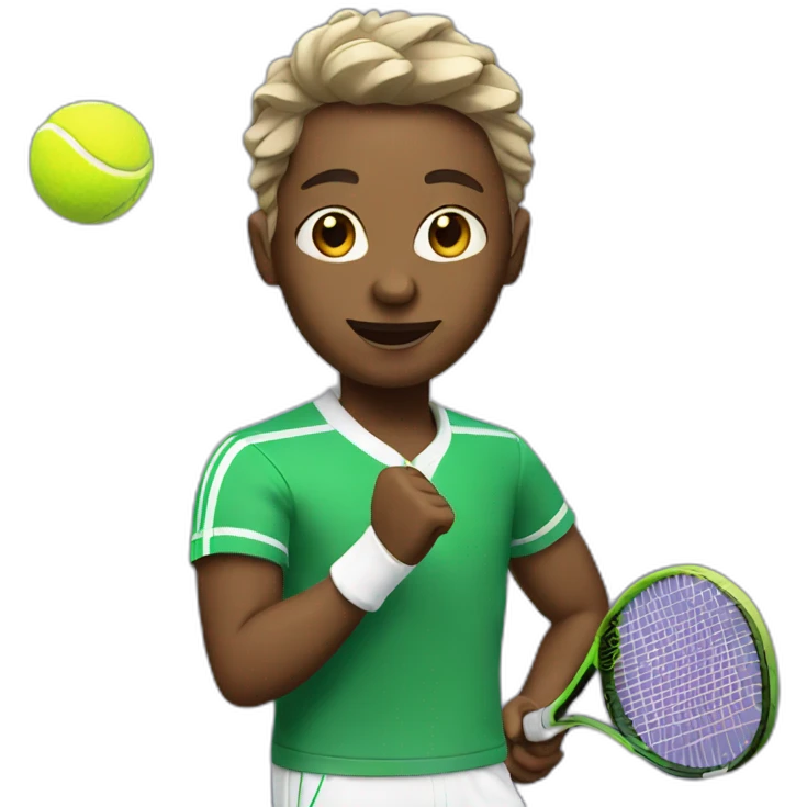 Me playing tennis emoji