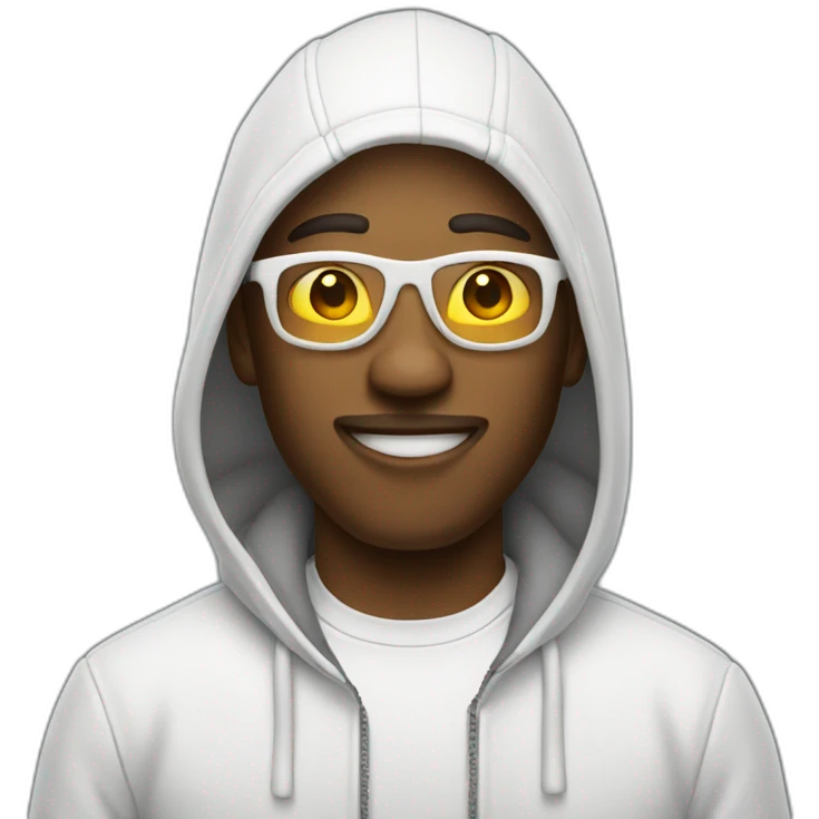 "cool dude in white" emoji