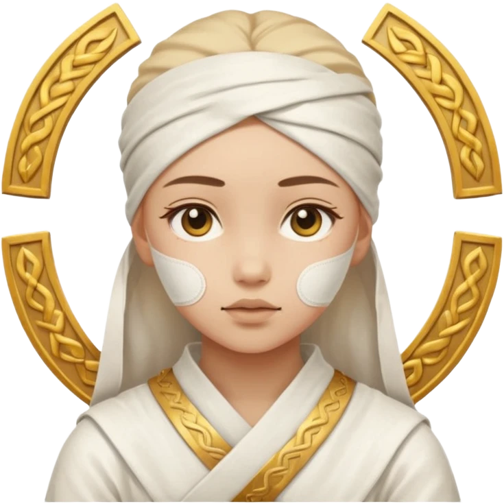 mummy girl with symbols emoji