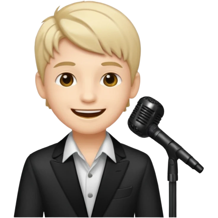 singer  boy sticker emoji
 emoji