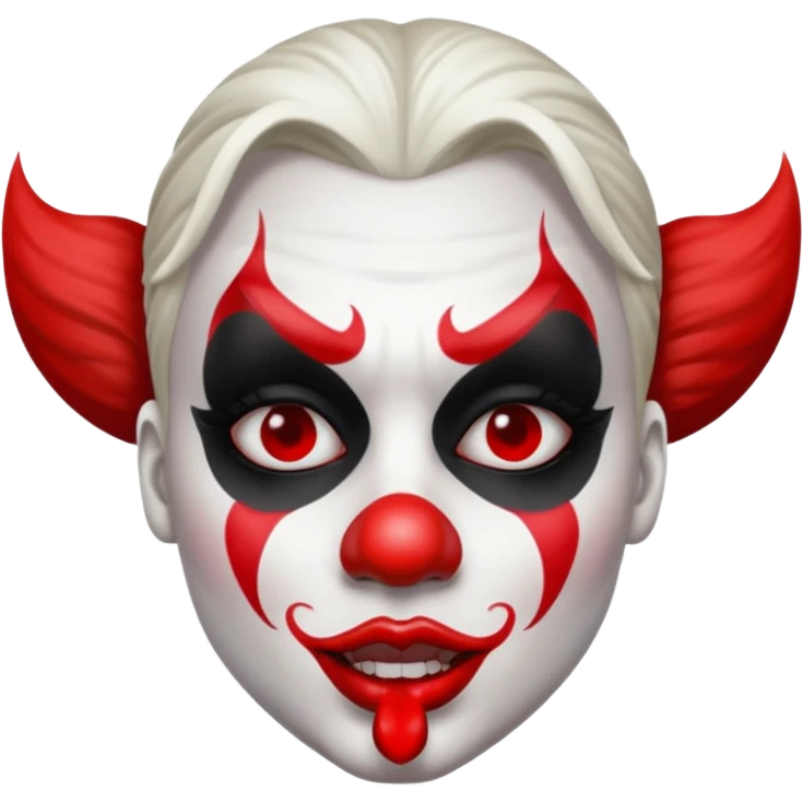 insane clown face emoji