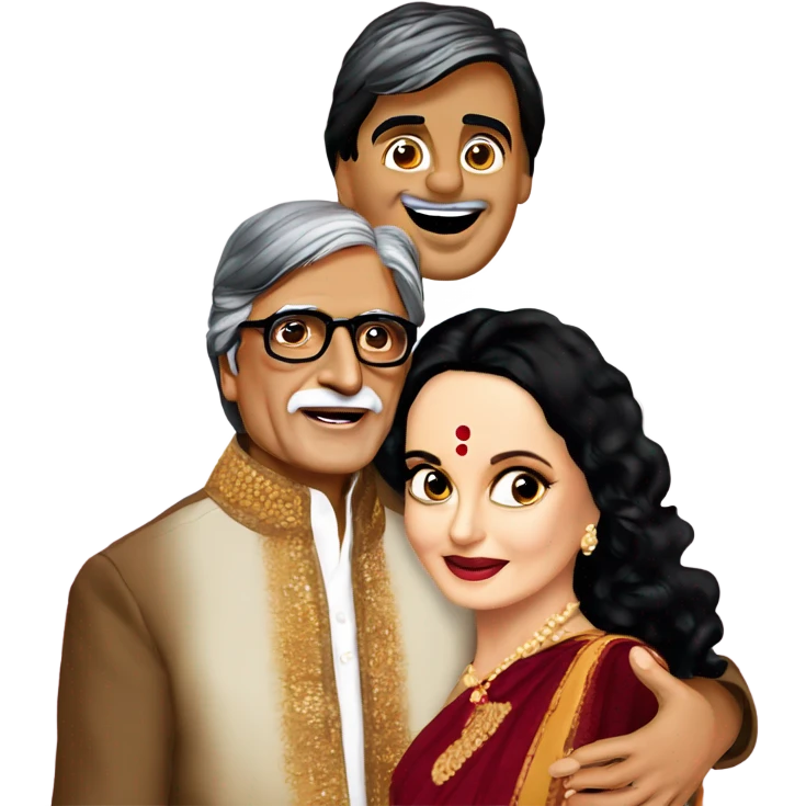 amitabh bacchan with rekha emoji