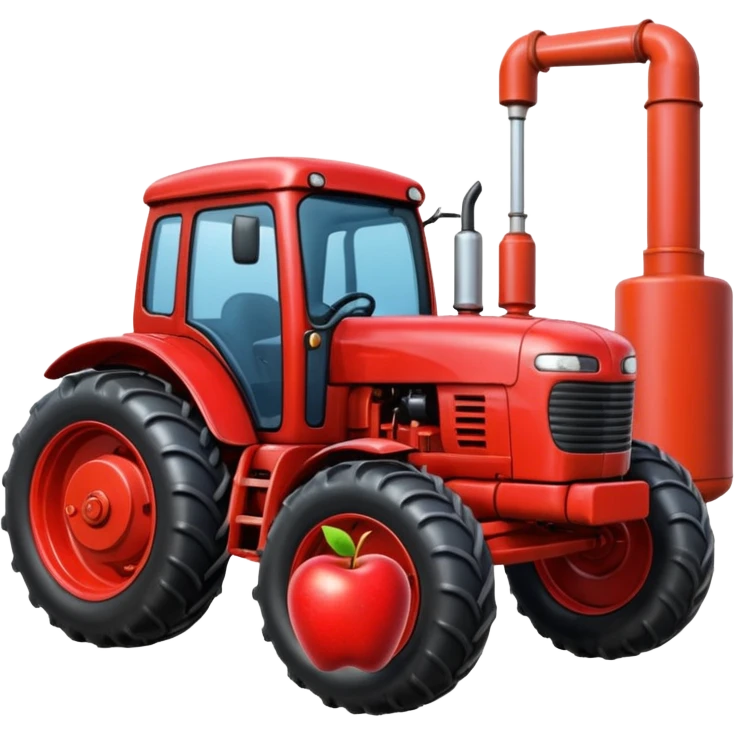 :  🚜 + 🏭 + 🍎 emoji