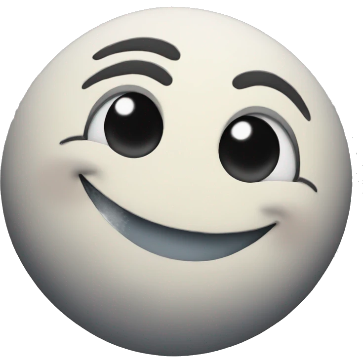 Moon smiling emoji