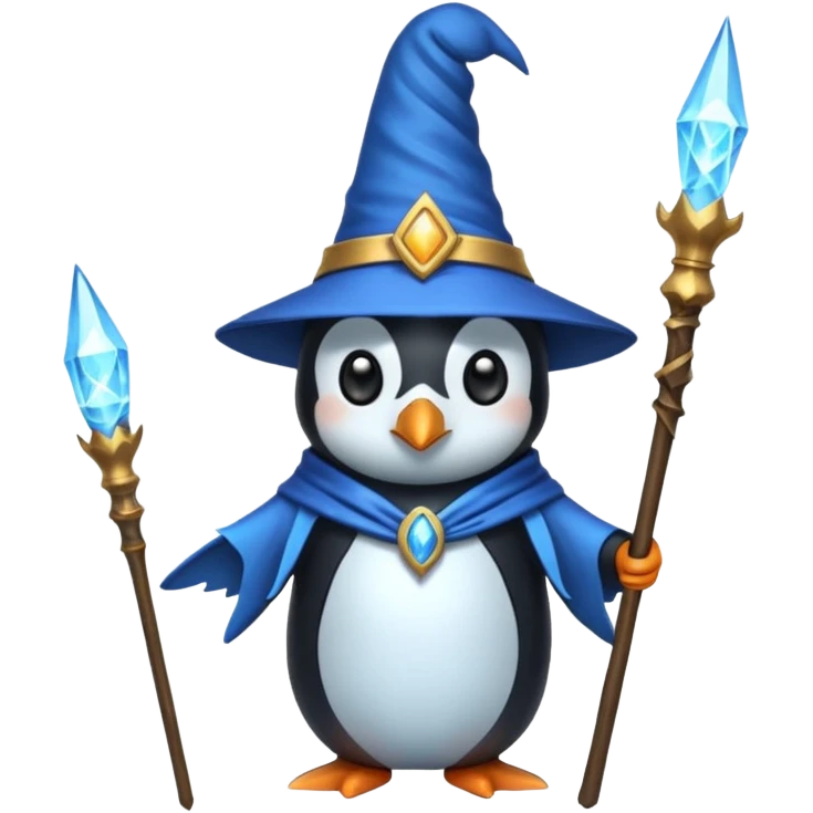 Penguin Wizard emoji