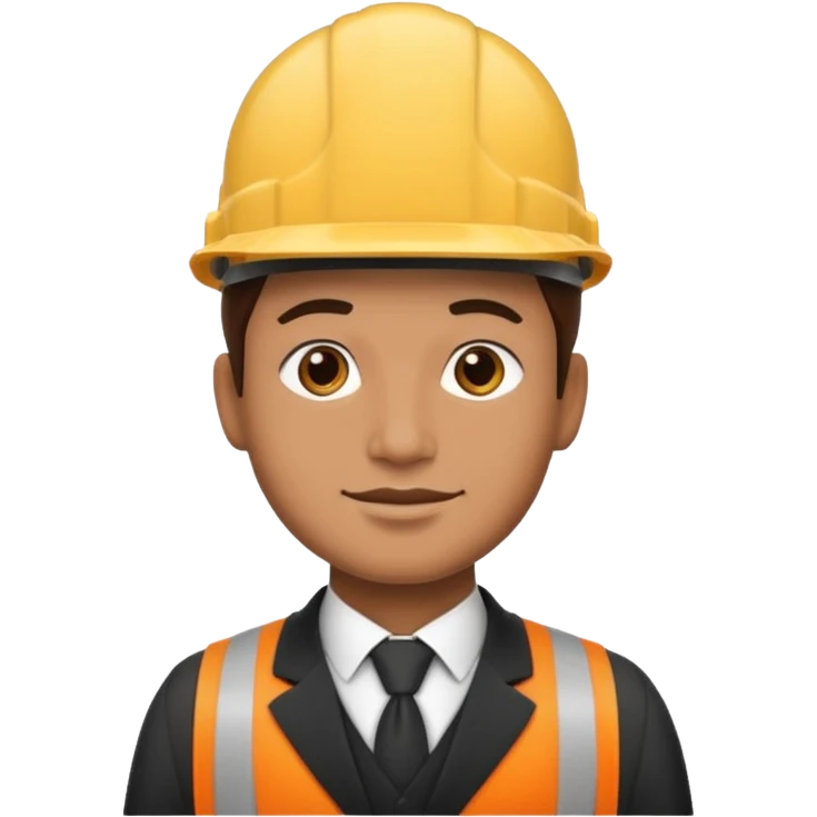 Butler with a hard hat on emoji