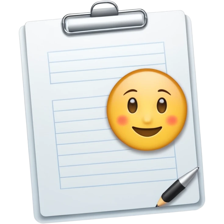 test completion sheet emoji