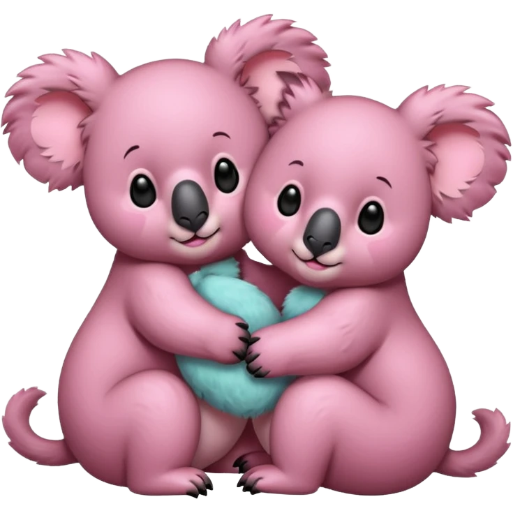 Two pink 🐨 emoji