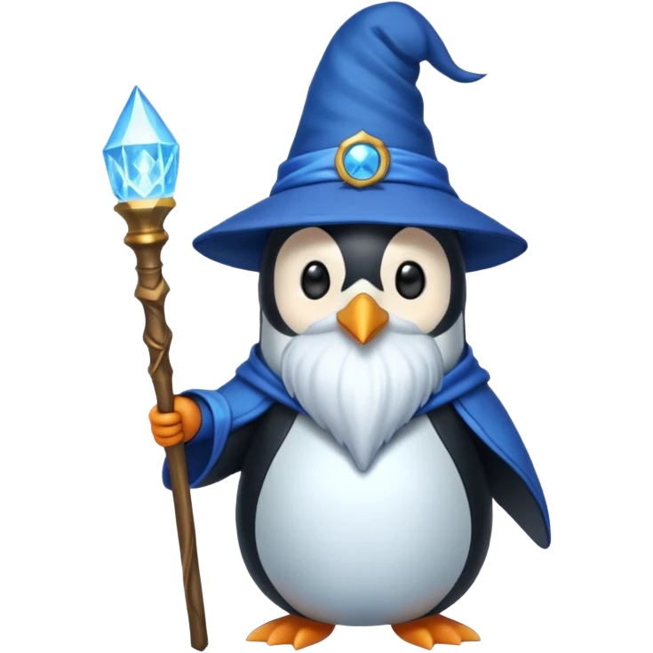 Penguin Wizard emoji