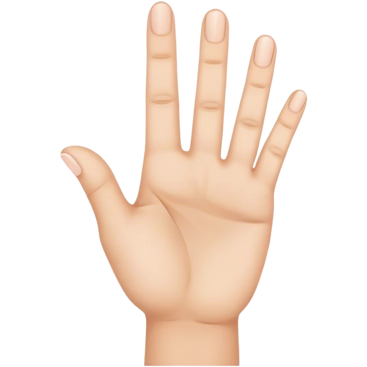 une main qui fait un signe avec trois doigts  emoji