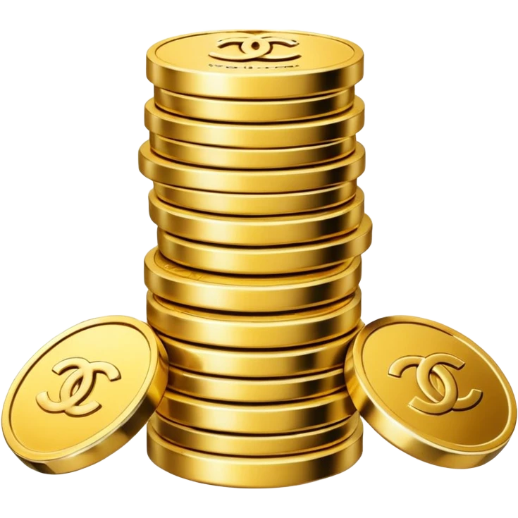 chanel coins stack emoji