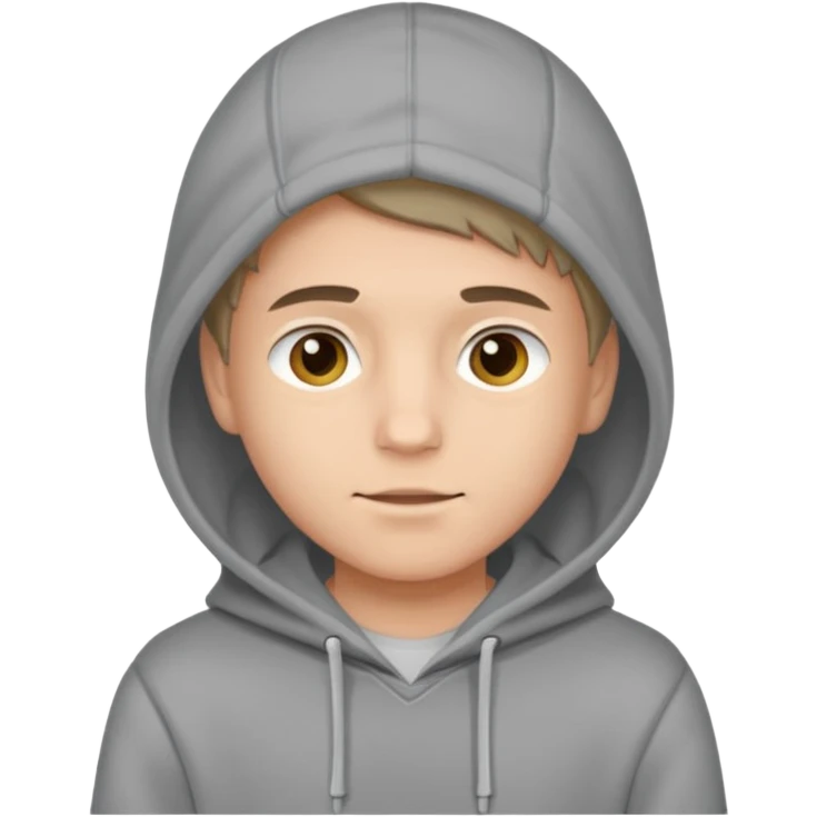 Парень в капишоне emoji