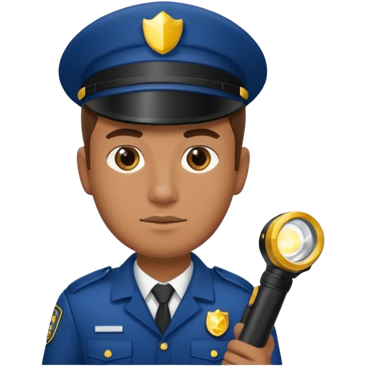 Security Guard with Flashlight right emoji