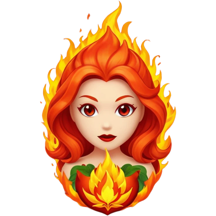 Poison ivy fireball  emoji