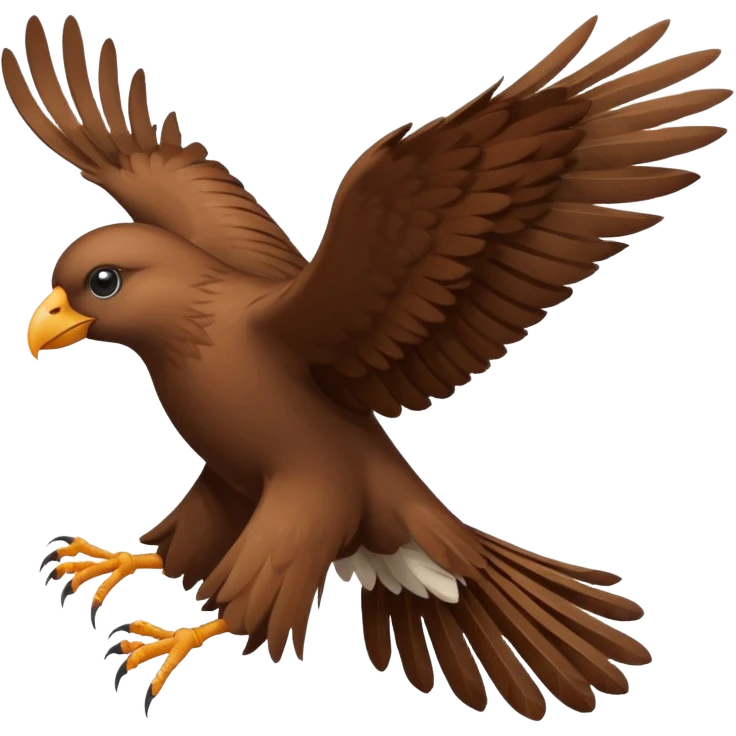 a bird in the wind emoji