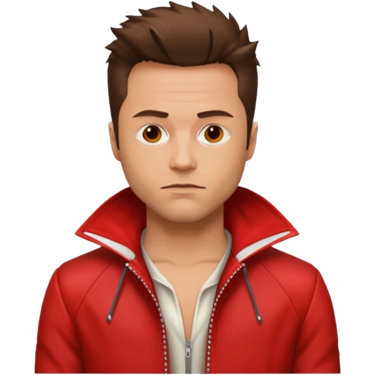 Tyler Durden, wearing red jacket emoji