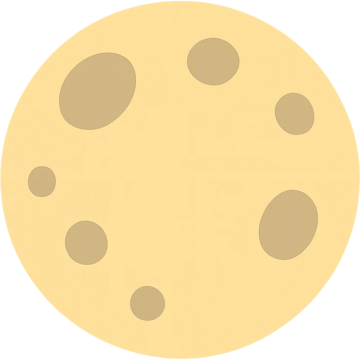 The moon emoji