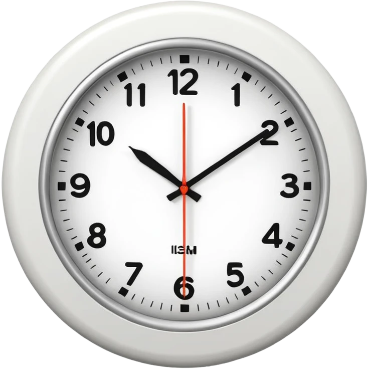 wall clock showing 8 am emoji