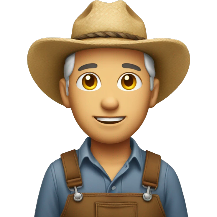 a farmer woth  emoji