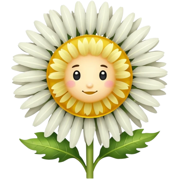 a dandelion with a halo and a purple background emoji