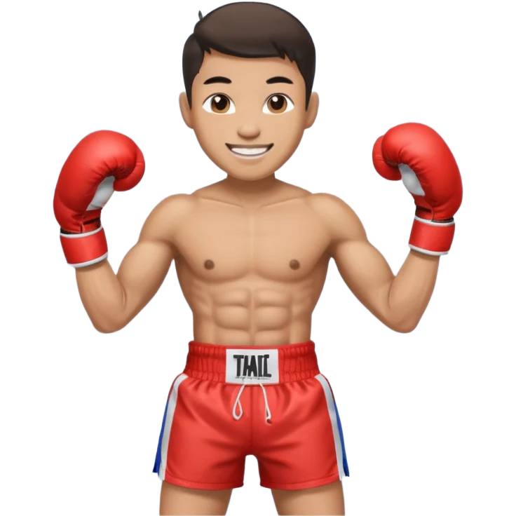 Thai boxer emoji