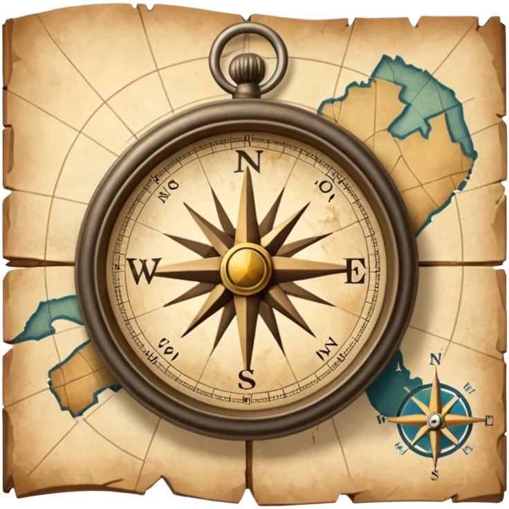 a map and a compass broken emoji