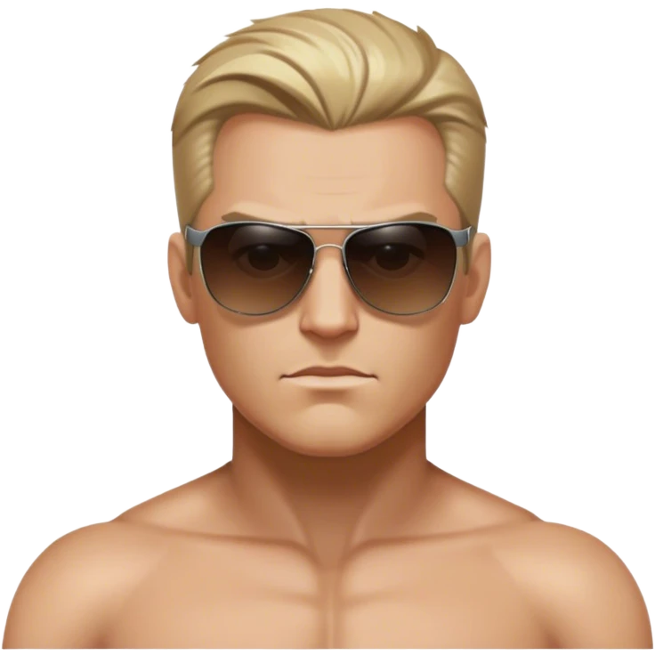 albert wesker shirtless dark sunglasses emoji