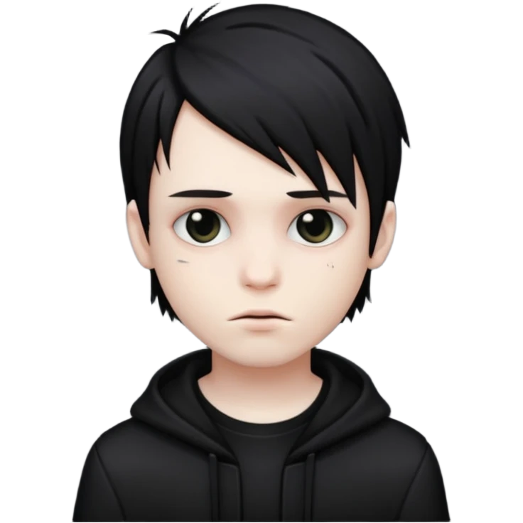 Emo goth boy emoji