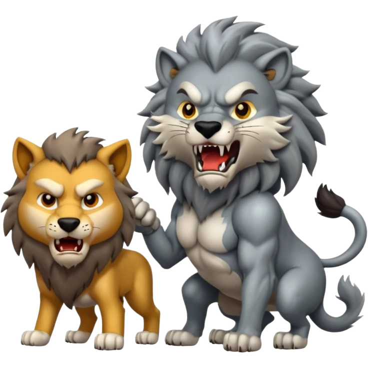 ⚡🐺🦁 emoji