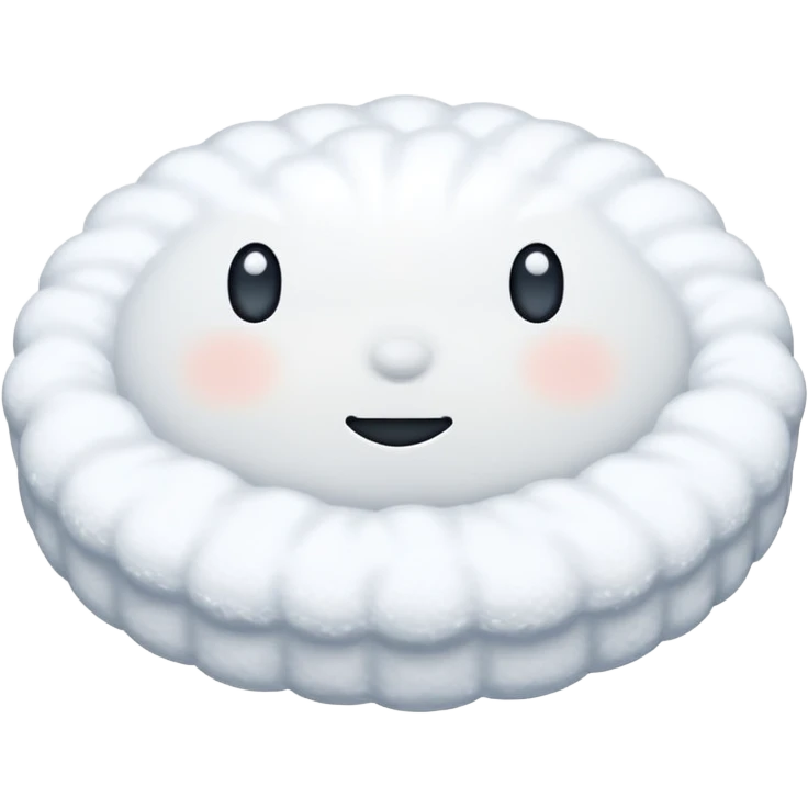 Snow on a floor  emoji