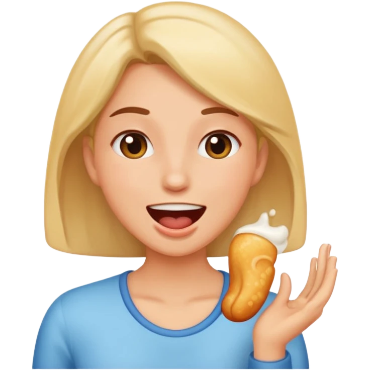 woman burping emoji