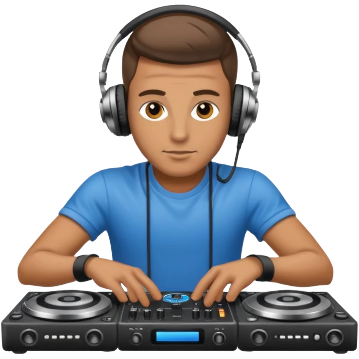 dj with setup handingg emoji
