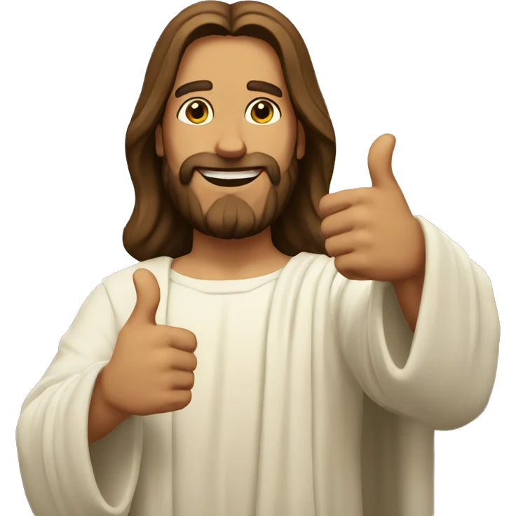 jesus thumbs up emoji