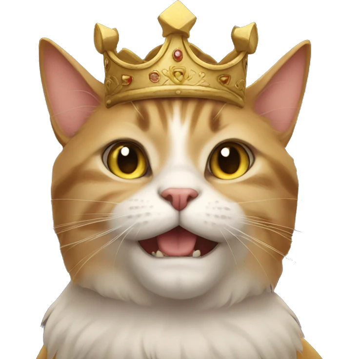 king cat emoji