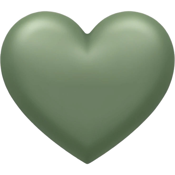 sage green heart emoji