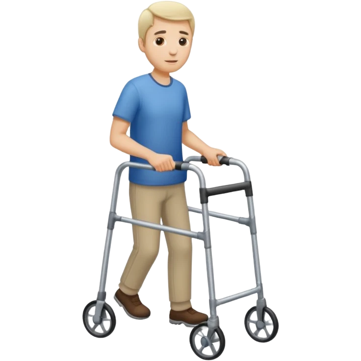 Man with walking frame emoji