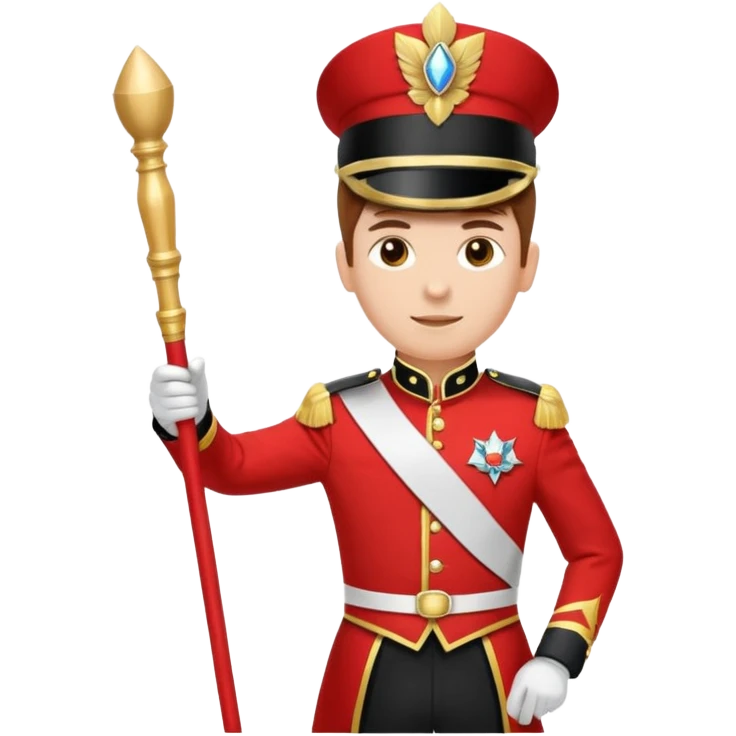 Parade Marchers, drum major emoji