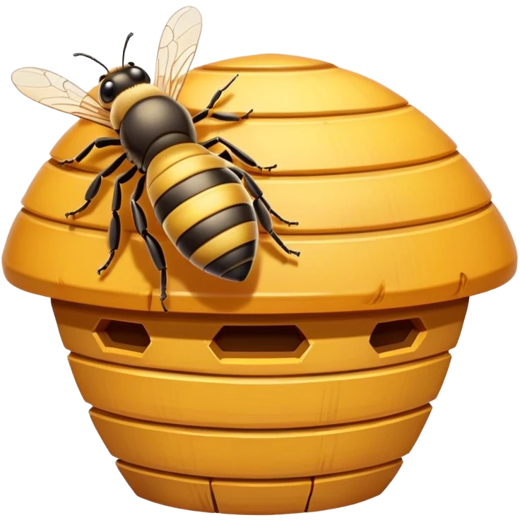 bee on hive emoji