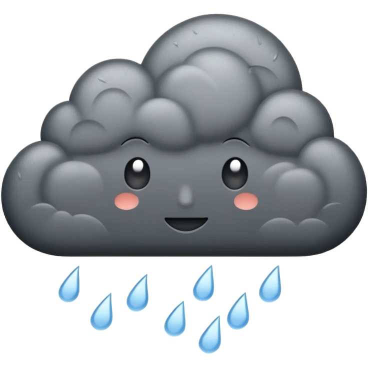 rain cloud emoji