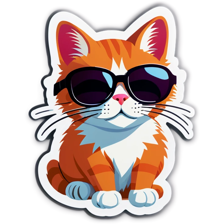Cat with sunglasses emoji