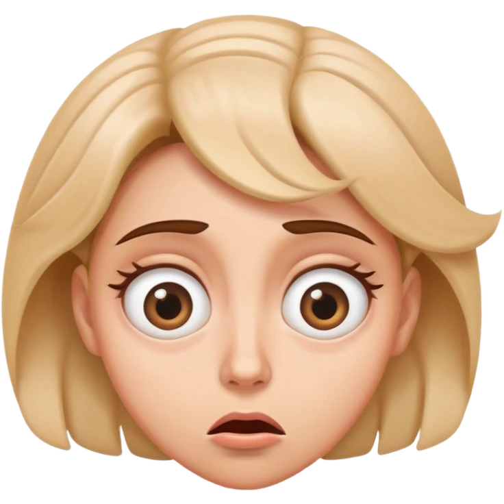 Woman looking perplexed with spiral eyes and dizzy expression emoji
