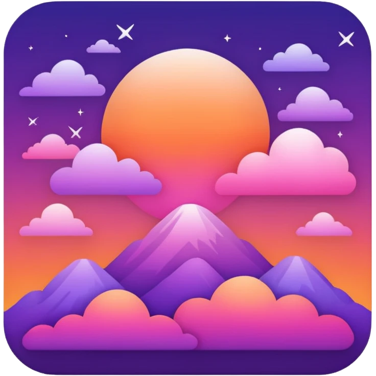 skies,colorful, negative: character. emoji
